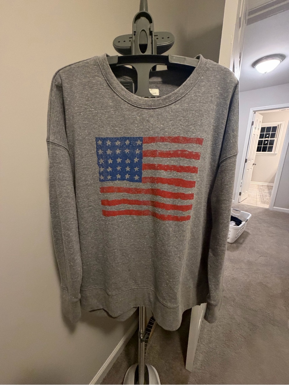 America 250! Women's American Flag- Crewneck Sweatshirt